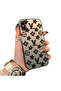 iPhone X Compatible Silicone Edge Hard Back Case Couple Phone Case Brand Patterned - 3