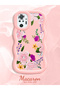 Redmi Note 10 Pro Compatible Case Camera Protector Pink Silicone Couple Phone Case Floral Pattern - 2
