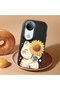 Vivo V50 Compatible Case Camera Protector Black Silicone Couple Phone Case Cat Pattern - 2