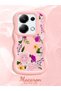 Redmi Note 13 Pro 4g Compatible Case Camera Protector Pink Silicone Couple Phone Case Floral Pattern - 2