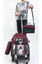2-Stage Wheeled Backpack with Character Pattern for Boys, Set of 3, Elementary School Backpack, 40*27*17cm - 4