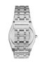 Gray Geometric Case Men's Wristwatch |   40 mm Steel Case, Gray Steel Band, Ye - 6
