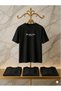 Men's Oversize T-Shirt 24-1 Suprem Combed Cotton Wide Fit “Dont Waste Culture” Chest Print Black - White - Mint Green - Lil