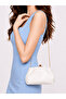 Women's White Leather Clutch Evening Dress Hand and Shoulder Bag - 2