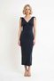 Women's Sleeveless V-Neck Bodycon Maxi Dress Modal Fabric Tie Detail Lined Relaxed Fit Casual Stylish - 4