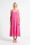 Women's Plus Size Maxi Length V-Neck Thin Straps 100% Cotton Voile Woven Beach Dress Casual Comfortable - 4