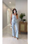 Polian Ice Blue Vest Pants Set