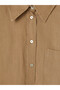 Beige Women's Linen Shirt - 6