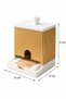 Cotton Swab Organizer Ear Swab Storage Box with Lid Organizer Bathroom Organizer Decorative Cotton Holder - 3