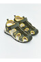 Khaki Mesh Detailed Boys' Sandals