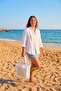 Mosso Beach Towel 100% Cotton 76X216-Beige - 4