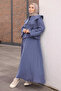 Navy Blue Baby Collared Shirt Skirt Set - 2
