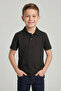 Unisex Kids' Black Lacoste Polo Collar Short Sleeve School T-Shirt - 2