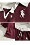 Polo Collar Ribbed Lycra Luxy Tracksuit Set - 2
