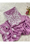 Purple Pure Rayon Cotton Lucknowi Style Co-Ord Set - FFT8105 | Purple