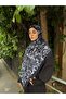Novera Pattern Navy Blue Bamboo Crush Shawl 75X185 cm - 4
