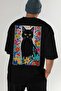 98 Cats for Cat Lovers Printed Black Oversize T-Shirt 100% Cotton Unisex Cat Lover Premium Design - 7