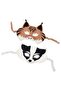 SKOGSDUVA Mask, set of 2, badger/lynx multicolour