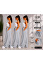 3-Piece Wide Leg Sweatpants Gray Daily Use Loose Fit - 3