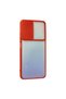 Xiaomi Redmi Note 11 Case Palm Frosted Camera Sliding Silicone - Red - 2