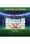 VeroNara World Cup Football 2026 Wallchart WorldCup Schedule Poster, Football Party Decorations - 2