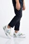 White Mint Green Velcro Mesh Boys' Sports Shoes