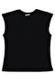 Basic Zero Sleeve T-Shirt for Ages 6-9 - Black