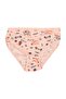 Girl's Salmon Pink Abstract Patterned Cotton Underwear Set - 4