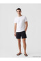 Lcw Swimwear Short Length Men's Swim Shorts with Side Stripes