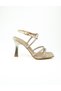 1916 Gold Banded Heeled Evening Dress Women's Shoes - 2