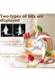Multifunction Electric Food Processor, Stainless Steel Meat and Vegetable Chopper, 2L/3L Capacity - 3