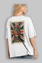 For the Love of Cats 65 Cats Printed White Oversize T-Shirt 100% Cotton Unisex Cat Lover Premium Design - 3