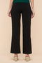 Solid Wide Leg Pants with Elastic Waist - 4