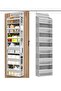 Versatile Door Hanging Storage Organiser, 6 Tier Non-Woven Fabric Shelf with Transparent Pockets