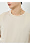Men Beige Cotton Crew Neck T-Shirt - 3