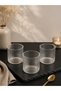 3-Piece Glass Pinterest Striped Sweet Magnolia Bowl Presentation Bowl 8*8cm - 2