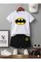 Summer Children's T-Shirt Shorts Unisex (Batman Print)