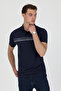 Polo Collar Cotton Pocketless Striped Short Sleeve T-Shirt - 4