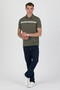 Polo Collar Cotton Pocketless Striped Short Sleeve T-Shirt - 7
