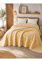 Premium Floral Patterned 100% Cotton Muslin Bedspread, Pique, 4 Seasons - 3