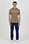 Polo Collar Cotton Pocketless Short Sleeve T-Shirt - 6