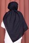 Zigzag Pattern Jacquard Shawl Series Navy Blue - 2