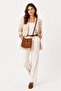 Women's Lock Closure Three Compartment Crossbody Shoulder Bag - 2