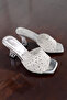Women's Heeled Slippers. Transparent Heeled Slippers - 5
