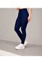 Navy Blue Women's Patterned Diving Fabric Leggings – High Waist, Tummy Control - 5