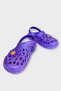 Buckle-Strapped Comfortable Sole Written Sea Beach Pool Children's Slippers Purple - 3