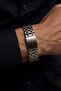 20mm Diameter Curved End Silver Color Steel Watch Band