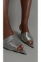 Shena Heelled Slippers Silver - 6