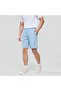 Men Regular Cotton Twill Elastic Shorts