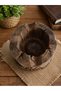 Handmade Wooden Face Ashtray Decorative Natural Wood Carved Ashtray Home Office Cafe Decor 18-20 cm - 4